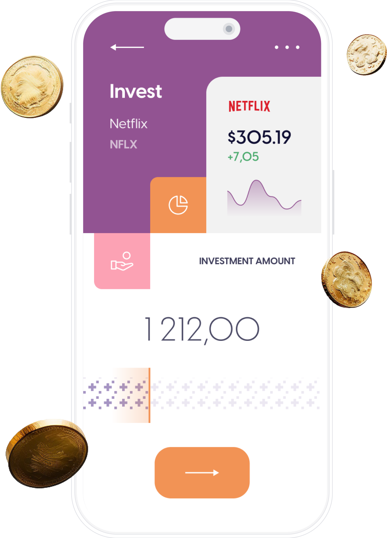Full design, coins